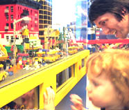 Giant LEGO display at FAO Schwarz, New York City