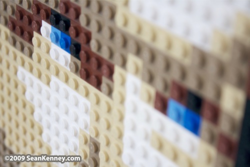 LEGO engagement portrait by Sean Kenney