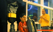 8 foot LEGO Batman at FAO Schwarz