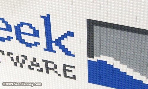 Fog Creek logo in LEGO bricks by Sean Kenney