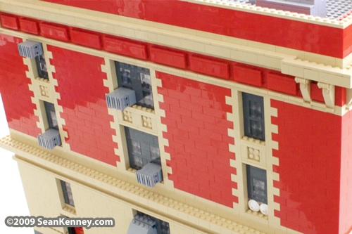 Ghostbusters Firehouse Ladder 18 built with LEGO bricks by Sean Kenney