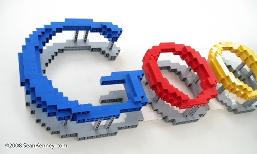 LEGO Google logo.  Sculpture by Sean Kenney