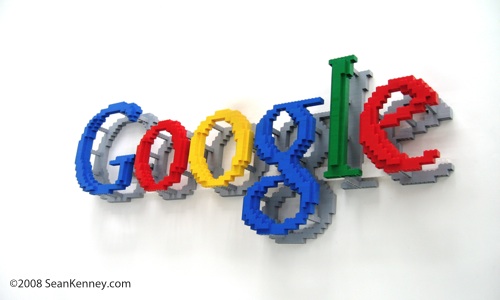 Google sculpture.  Made with legos by artist Sean Kenney