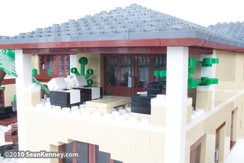 House in the Hamptons: LEGO sculpture by artist Sean Kenney