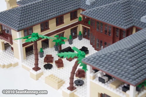 House in the Hamptons: LEGO sculpture by artist Sean Kenney
