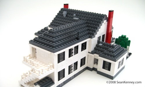 Historic house, LEGO bricks.  By Sean Kenney.  LEGO house.  LEGO home.