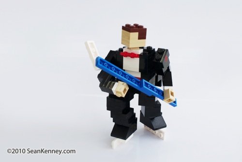 Groom LEGO sculpture by Sean Kenney