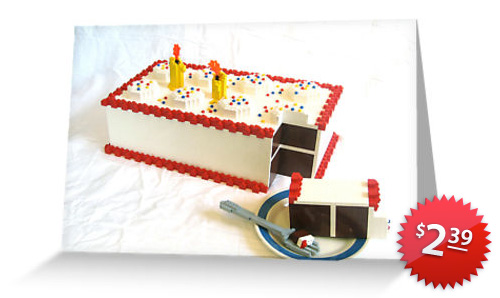 LEGO Birthday Card, LEGO party, LEGO invitation