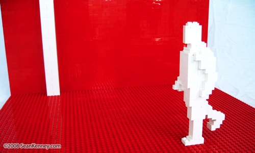Maintaining Normality: Created with with LEGO bricks by artist Sean Kenney