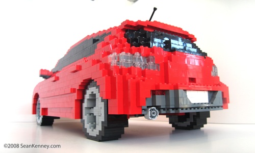 LEGO Mazda Mazdaspeed3 sculpture by Sean Kenney