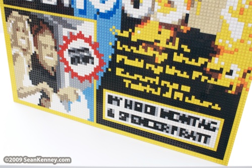 LEGO portrait of Spencer Pratt and Heidi Montag by Sean Kenney.  LEGO legos portrait portraits.