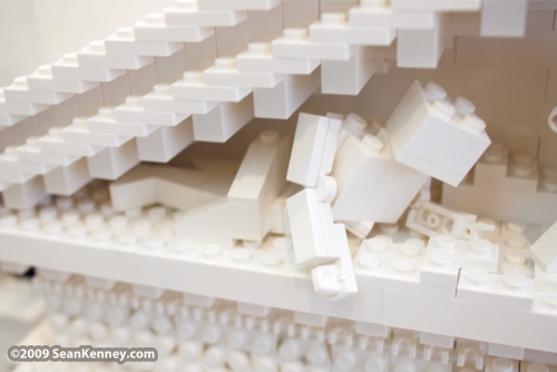 New York Stock Exchange, LEGO brick, artist Sean Kenney, building, manhattan, wall street