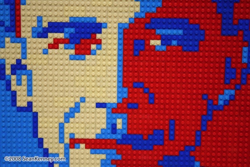 LEGO master craftsman creates Barack Obama's image on inauguration day