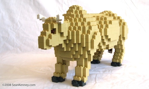 Bull LEGO sculpture