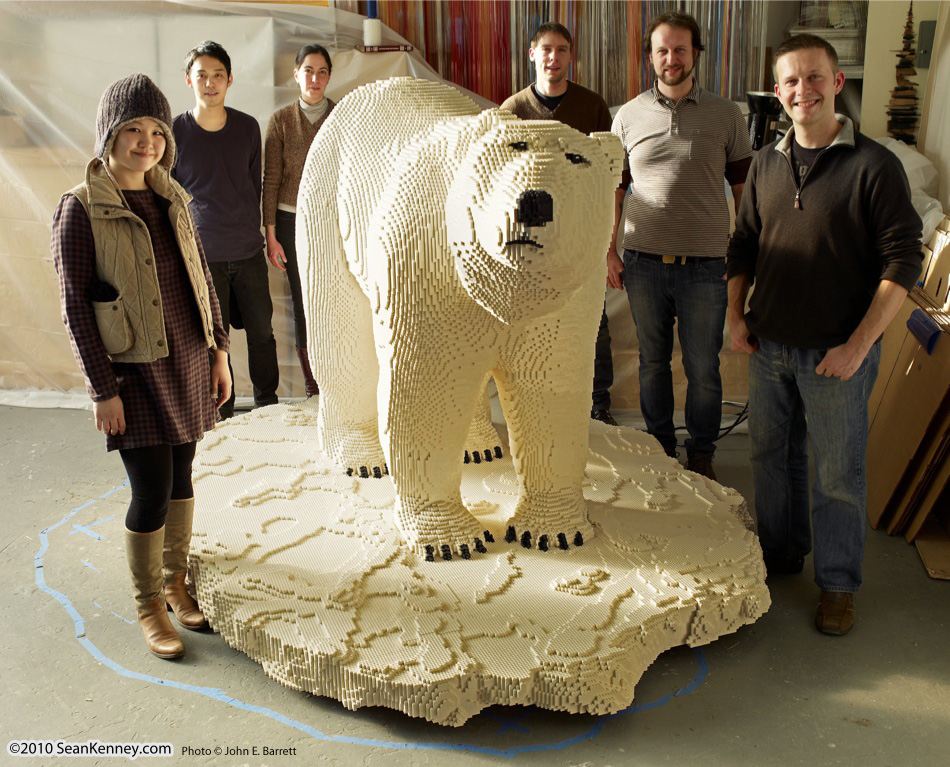 LEGO polar bear - Sean Kenney and his team