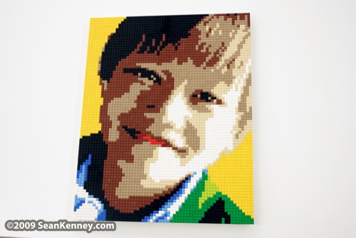 LEGO portrait by Sean Kenney