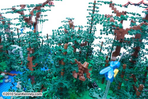 LEGO sculpture Sean Kenney borneo rainforest destruction deforestation logging palm oil philadephila philly zoo creatures of habitat