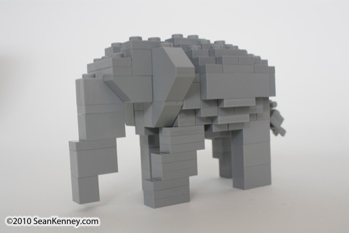 LEGO sculpture Sean Kenney borneo rainforest destruction deforestation logging palm oil philadephila philly zoo creatures of habitat