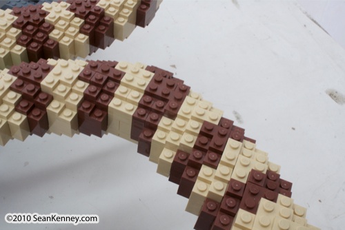 LEGO sculpture Sean Kenney brown tree snake philadephila philly zoo creatures of habitat