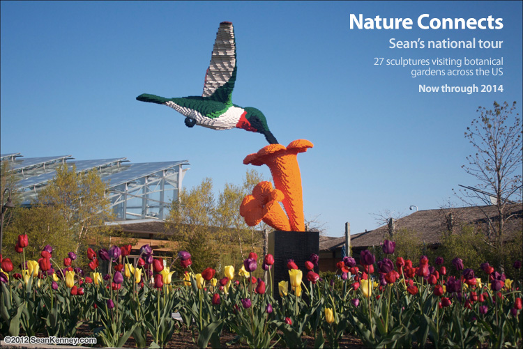 Sean Kenney's LEGO sculptures, Touring botanical gardens across the US through 2014