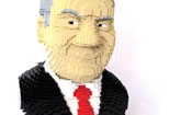 William Shatner LEGO sculpture