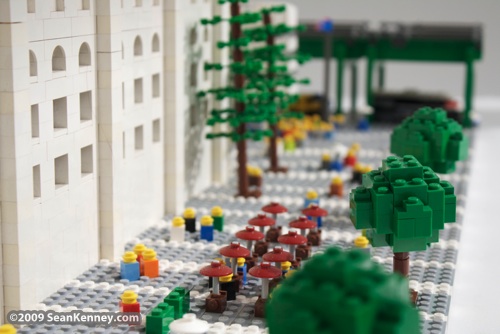 Yankee Stadium built with LEGO bricks