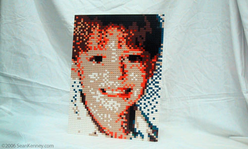 A LEGO portrait of two brothers