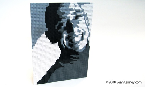 LEGO Grayscale portrait