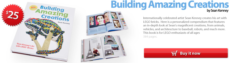 Building Amazing Creations, a behind the scenes book of LEGO creations by Sean Kenney