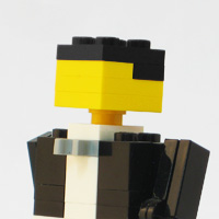 LEGO groom: Black hair