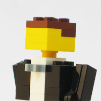 LEGO groom: Brown hair