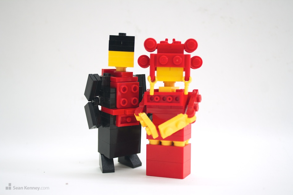 Sean Kenney Art With Lego Bricks Chinese Bride And Groom