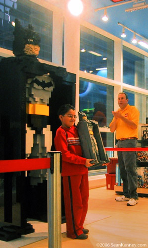 LEGO 8 foot LEGO Batman at FAO Schwarz