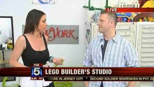 LEGO Live at Sean's LEGO studio, with Good Day New York