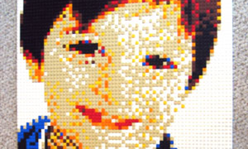 LEGO A portrait of a little boy