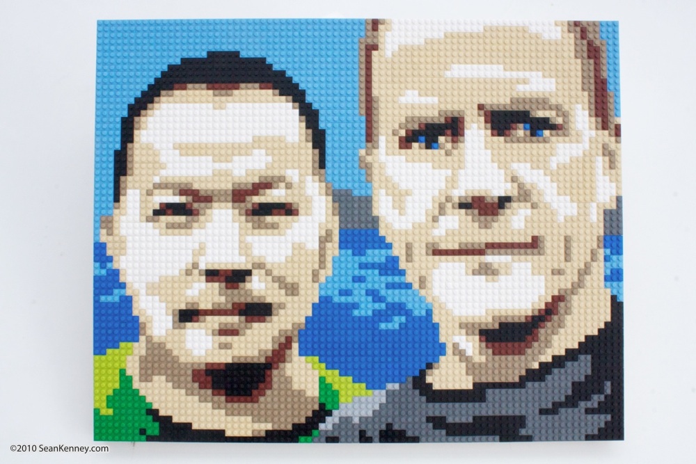 LEGO Two guys' portrait