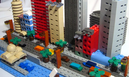 LEGO Microscale waterfront